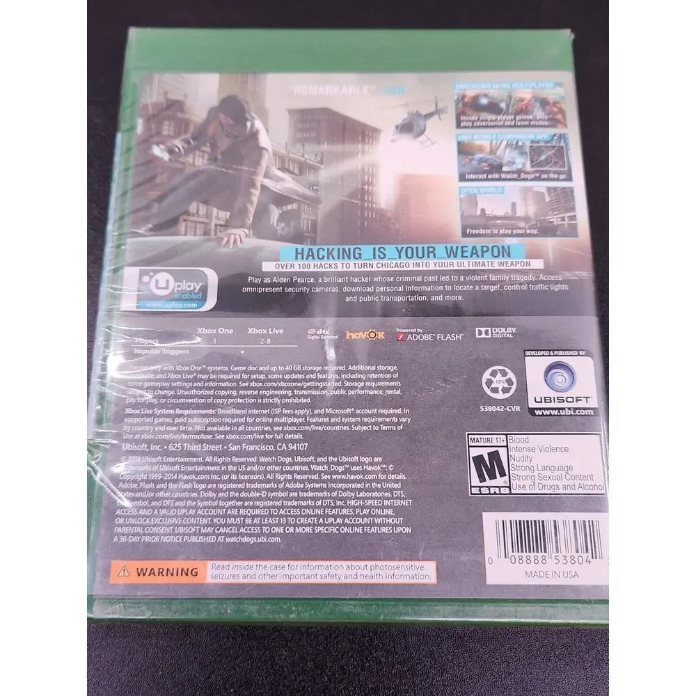 Xbox One‎ - Watch Dogs New Unopened